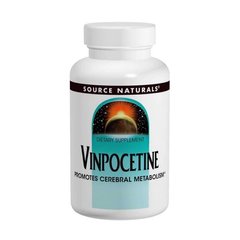 Винпоцетин (Source Naturals, Vinpocetine) 10 мг, 60 таблеток