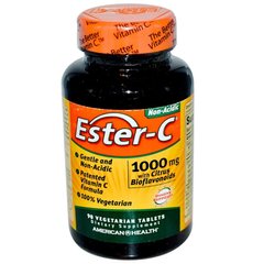 Эстер С-1000 (American Health, Ester-C), 1000 мг, 90 вегетарианских таблеток