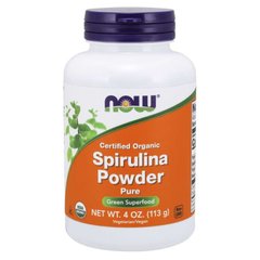 Спіруліна Органічна (Now Foods, Certified Organic Spirulina Powder), 113 г