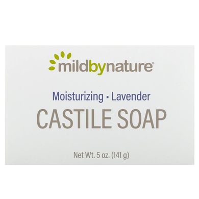 Зволожуюче Кастильське мило з ароматом лаванди (Castile Soap, Moisturizing, Lavender), 141 г