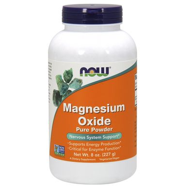 Магния Оксид (Now Foods, Magnesium Oxide Pure Powder), 227 г