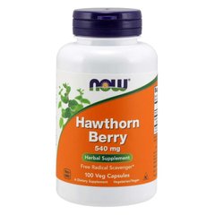 Глід (Now Foods, Hawthorn Berry), 540 мг, 100 вегетаріанських капсул