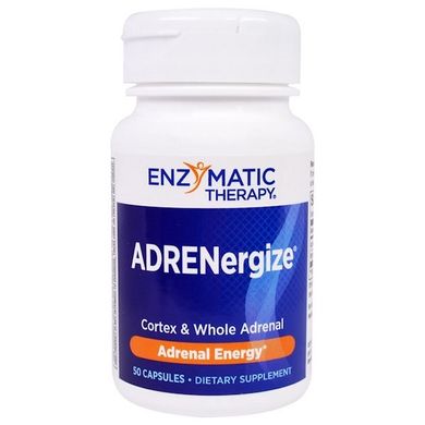Enzymatic Therapy, ADRENergize, енергія наднирників, 50 капсул