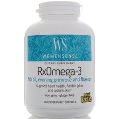 Омега-3 для жінок (Natural Factors, RxOmega-3, Women's Blend), 120 капсул
