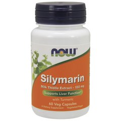 Силимарин (Now Foods, Silymarin) 150 мг, 60 вегетарианских капсул