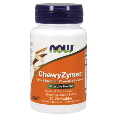 Жевательные Ферменты (Now Foods, Chewyzymes), 90 таблеток