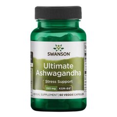 Ашвагандха (Swanson, Ashwagandha), 250 мг, 60 вегетарианских капсул