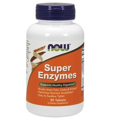 Супер Ензими (Now Foods, Super Enzymes), 90 таблеток