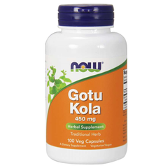 Готу Кола (Now Foods, Gotu Kola), 450 мг, 100 вегетаріанських капсул