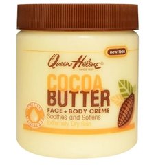 Крем для лица и тела с маслом какао (Queen Helene, Cocoa Butter Face + Body Creme), 136 г