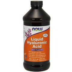 Гіалуронова Кислота Рідка зі смаком ягід (Now Foods, Liquid Hyaluronic Acid, Berry Flavor), 100 мг, 473 мл