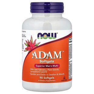 АДАМ, Витамины для мужчин (Now Foods, ADAM, Superior Men's Multi), 90 мягких капсул