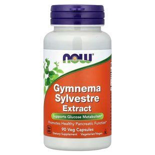 Джимнема Сильвестра (Now Foods, Gymnema Sylvestre), 400 мг, 90 вегетарианских капсул