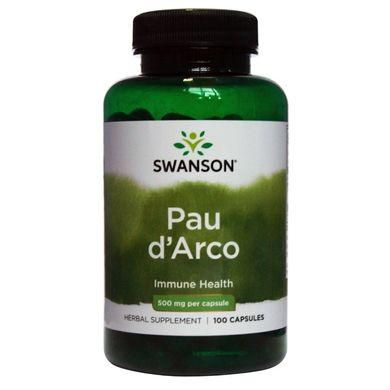Пау Д′арко (Swanson, Pau D′Arco), 500 мг, 100 капсул