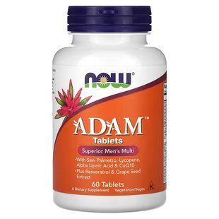 АДАМ, Витамины для мужчин (Now Foods, ADAM, Superior Men's Multi), 60 таблеток