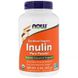 Инулин (Now Foods, Certified Organic Inulin, Pure Powder), 227 г