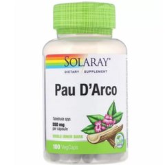 Пау Д′Арко (Solaray, Pau D′Arco), 550 мг, 100 капсул