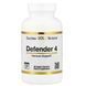 Вітамін С, Д, Цинк і Селен, Засіб для зміцнення імунітету (California Gold Nutrition, Defender 4), 60 капсул