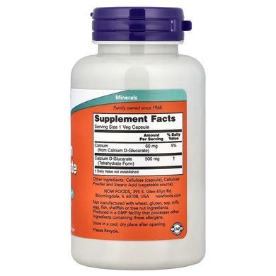 D-глюкарат кальция (Now Foods, Calcium D-Glucarate), 500 мг, 90 вегетарианских капсул