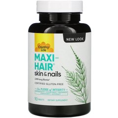 Вітаміни для волосся (Country Life, Maxi-Hair), 90 таблеток