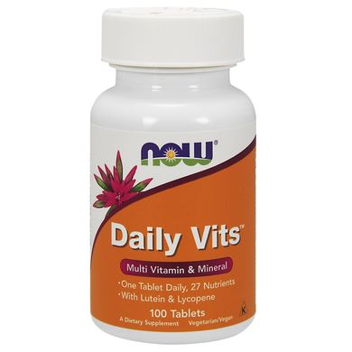 Дейлі Вітс Мультивітаміни (Now Foods, Daily Vits), 100 таблеток