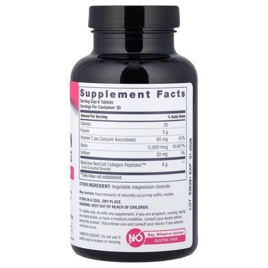 Супер Колаген, Тип 1 и 3 з Вітаміном С та Біотином (NeoCell, Super Collagen + Vitamin C & Biotin), 180 таблеток