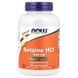 Бетаїн HCl (Now Foods, Betaine HCI), 648 мг, 120 вегетаріанських капсул