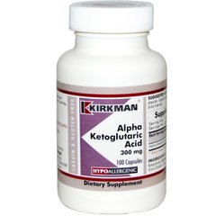 Альфа-кетоглутарова кислота (Alpha Ketoglutaric Acid), 300 мг, 100 капсул