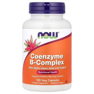 Коензим B-комплекс (Now Foods, Co-Enzyme B-Complex), 120 вегетаріанських капсул