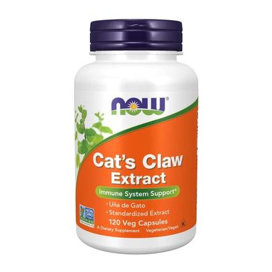 Кошачий коготь экстракт (Now Foods, Cat's Claw Extract), 120 вегетарианских капсул