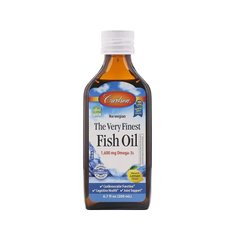 Рыбий Жир Норвежский со вкусом лимона (Carlson Labs, The Very Finest Fish Oil), 200 мл