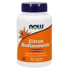 Цитрусові біофлавоноїди з Вітаміном С і Рутином (Now Foods, Citrus Bioflavonoids), 700 мг, 100 капсул