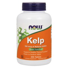 Келп (Now Foods, Kelp), 150 мкг, 200 таблеток