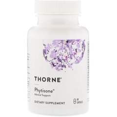 Поддержка надпочечников, Thorne Research, Phytisone, 60 капсул