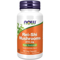 Гриби Рейші (Now Foods, Rei-Shi Mushrooms), 270 мг, 100 вегетаріанських капсул