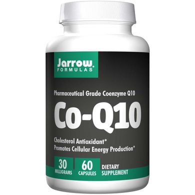 Коэнзим Q10 (Jarrow Formulas, Co-Q10), 30 мг, 60 капсул