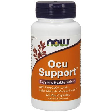 Підтримка зору (Now Foods, Ocu Support), 60 вегетаріанських капсул