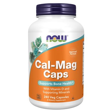 Кальцій і магній з вітаміном Д і мікроелементами (Now Foods, Cal-Mag Caps), 240 капсул