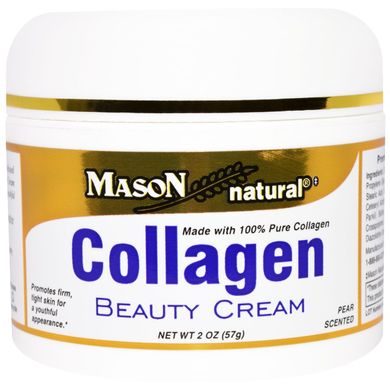 Крем с коллагеном, аромат груши, Mason Natural, Collagen, Premium Skin Cream, 57 г