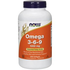 Омега 3-6-9 (Now Foods, Omega 3-6-9), 250 м'яких капсул