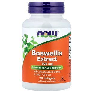 Босвелія Екстракт (Now Foods, Boswellia Extract), 500 мг, 90 м'яких капсул