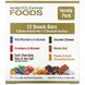 Батончики для перекусов, ассорти вкусов (California Gold Nutrition, Foods, Variety Pack Snack Bars), 12 батончиков по 40 г