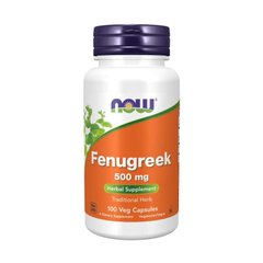 Пажитник (Now Foods, Fenugreek), 500 мг, 100 вегетарианских капсул