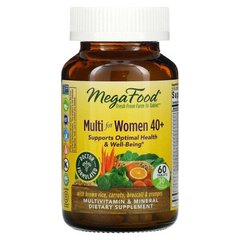 Мультивітаміни для жінок 40+ (MegaFood, Multi for Women 40+), 60 таблеток