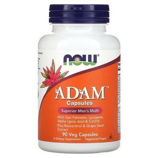 АДАМ, Вітаміни для чоловіків (Now Foods, ADAM, Superior Men's Multi), 90 вегетаріанських капсул