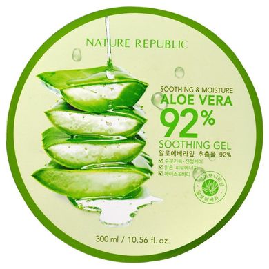 Успокаивающий и увлажняющий гель с алоэ вера 92% (Soothing & Moisture Aloe Vera 92% Soothing Gel), 300 мл