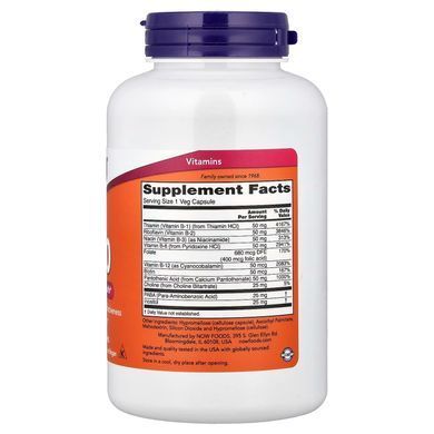 B-50 Комплекс (Now Foods, B-50), 250 вегетарианских капсул