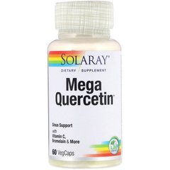 Дигідрокверцетин, Мега Кверцетин (Solaray, Mega Quercetin), 60 вегетаріанських капсул