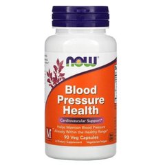 Нормалізація тиску (Now Foods, Blood Pressure Health), 90 вегетаріанських капсул