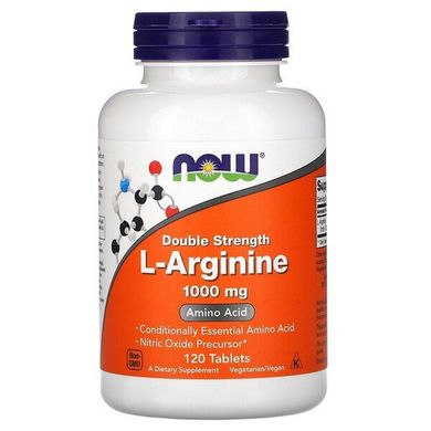L-Аргінін (Now Foods, L-Arginine), 1000 мг, 100 таблеток